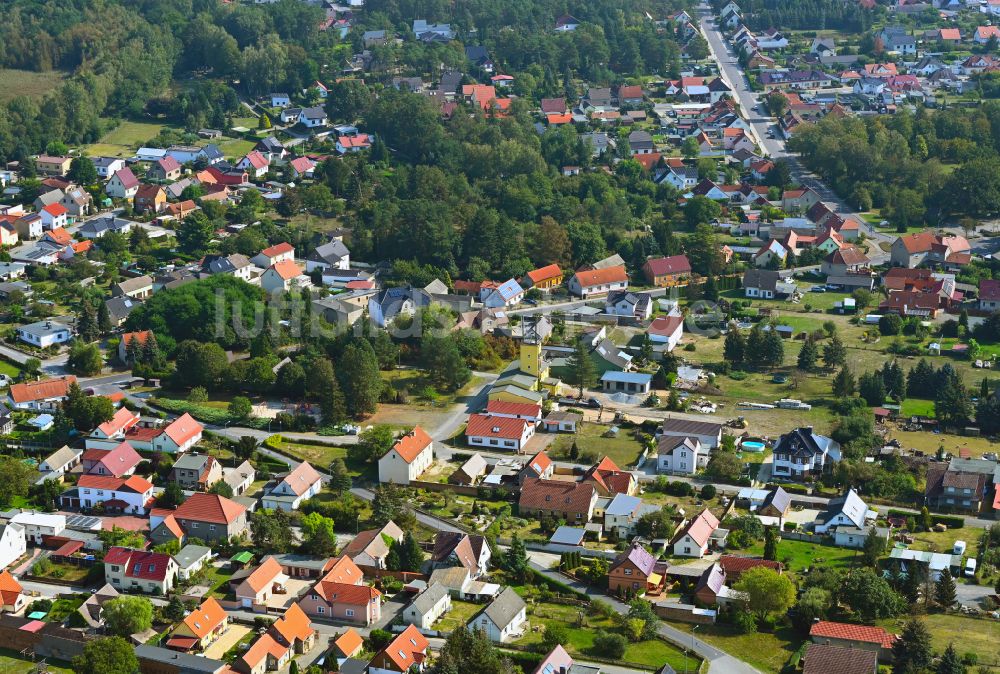 Grünewalde aus der Vogelperspektive: Ortsansicht in Grünewalde im Bundesland Brandenburg, Deutschland