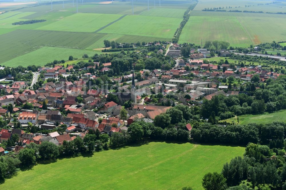 Gröningen von oben - Ortsansicht in Gröningen im Bundesland Sachsen-Anhalt