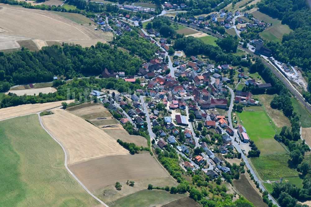 Luftbild Grünsfeld - Ortsansicht in Grünsfeld im Bundesland Baden-Württemberg, Deutschland