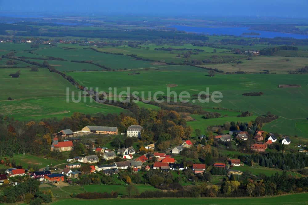 Luftaufnahme Gerswalde OT Groß Fredenwalde - Ortsansicht von Groß Fredenwalde in Gerswalde im Bundesland Brandenburg