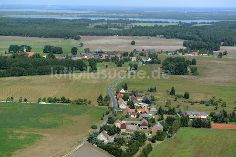 Luftbild Groß-Mehßow - Ortsansicht von Groß-Mehßow im Bundesland Brandenburg