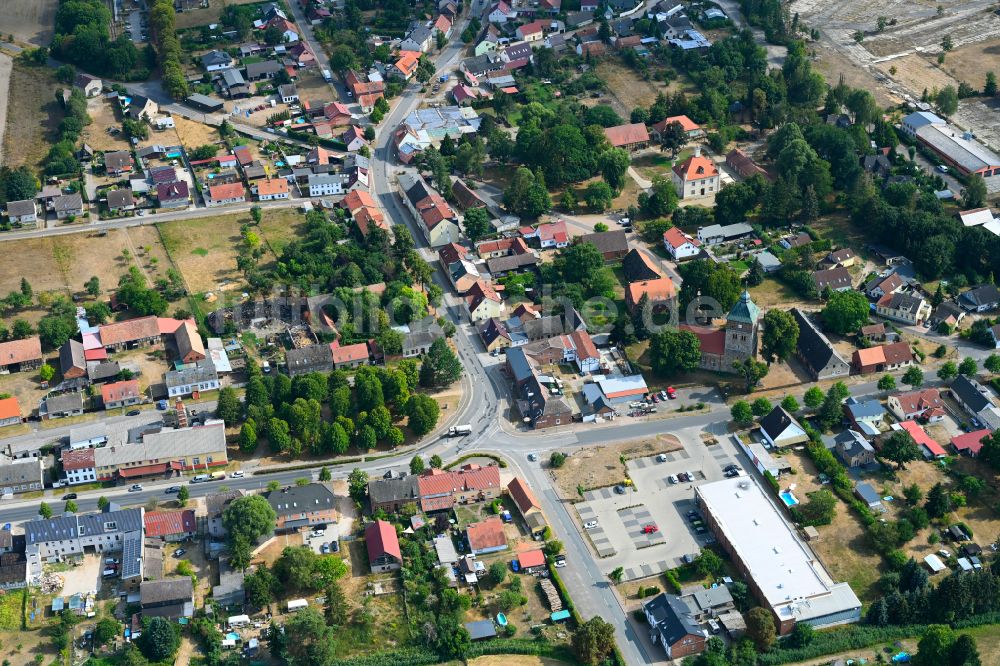 Groß Schönebeck von oben - Ortsansicht in Groß Schönebeck im Bundesland Brandenburg, Deutschland