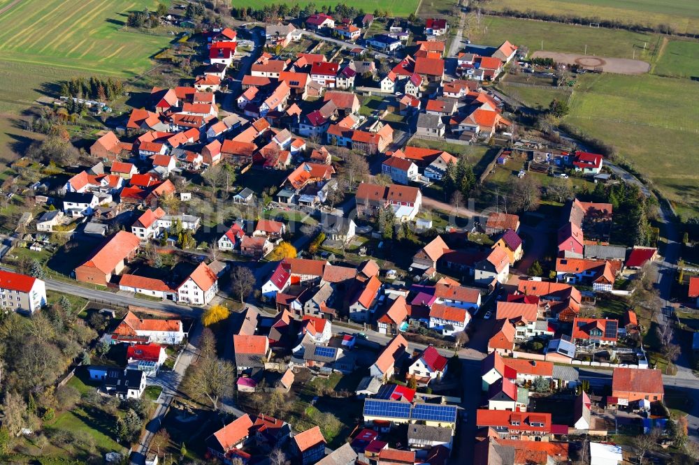 Luftaufnahme Großbrüchter - Ortsansicht in Großbrüchter im Bundesland Thüringen, Deutschland