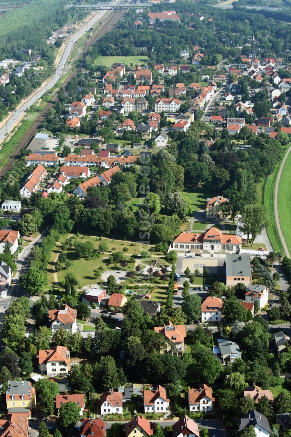 Luftbild Großdeuben - Ortsansicht in Großdeuben im Bundesland Sachsen