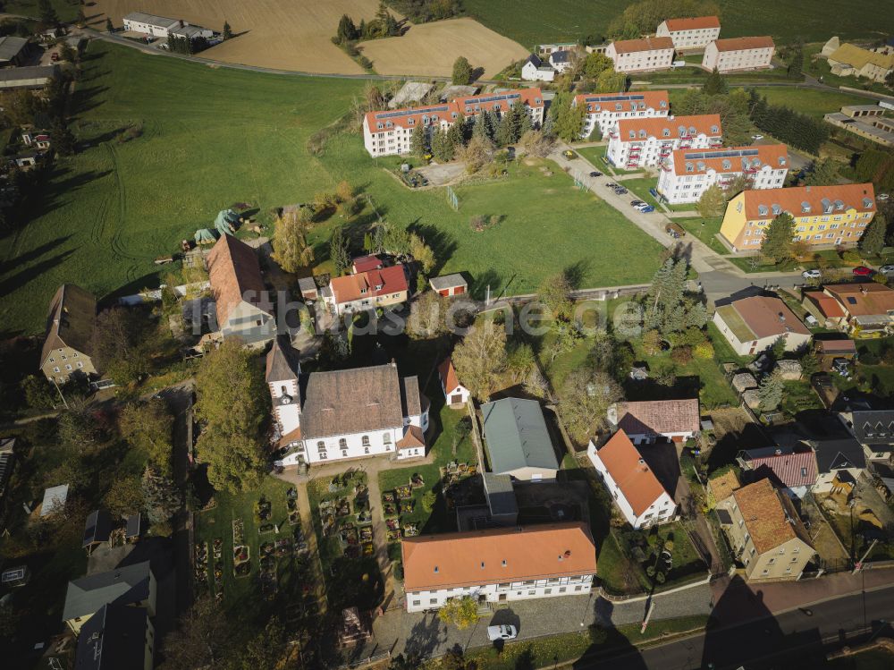 Luftbild Großweitzschen - Ortsansicht in Großweitzschen im Bundesland Sachsen, Deutschland