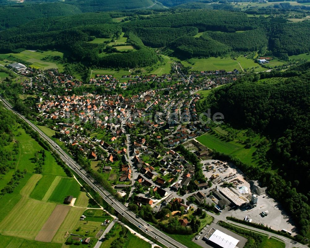 Luftbild Gruibingen - Ortsansicht in Gruibingen im Bundesland Baden-Württemberg, Deutschland