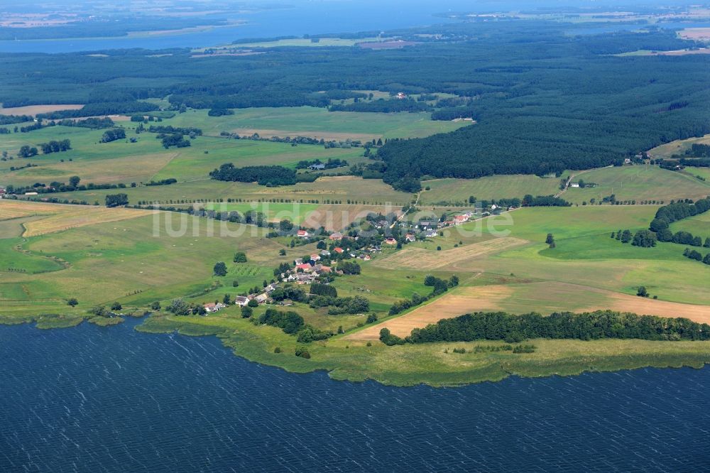 Stolpe auf Usedom von oben - Ortsansicht von Gummlin in Stolpe auf Usedom im Bundesland Mecklenburg-Vorpommern