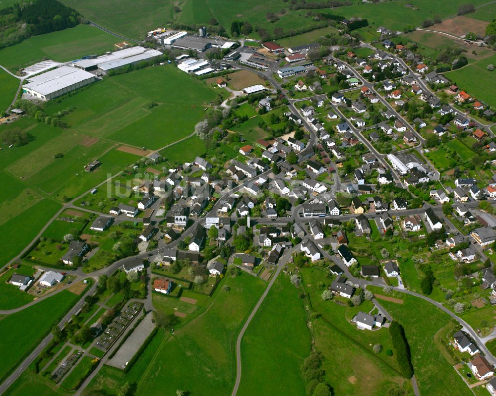 Gusternhain von oben - Ortsansicht in Gusternhain im Bundesland Hessen, Deutschland