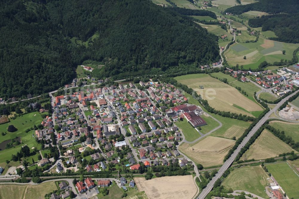 Gutach im Breisgau aus der Vogelperspektive: Ortsansicht von Gutach im Breisgau im Bundesland Baden-Württemberg