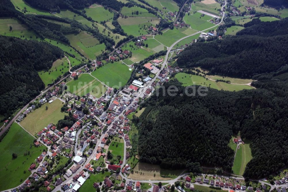 Luftbild Gutach Schwarzwaldbahn - Ortsansicht von Gutach Schwarzwaldbahn im Bundesland Baden-Württemberg