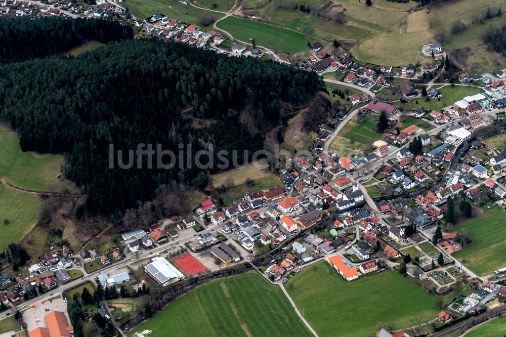 Luftbild Gutach (Schwarzwaldbahn) - Ortsansicht in Gutach (Schwarzwaldbahn) im Bundesland Baden-Württemberg, Deutschland