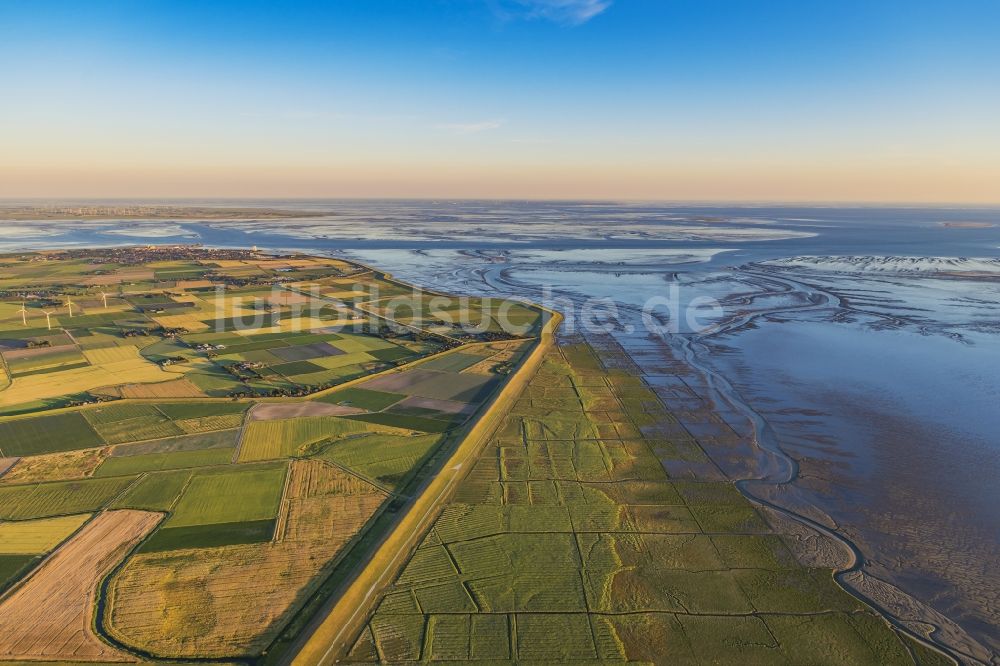 Luftbild Büsum - Ortsansicht mit Hafen in Büsum im Bundesland Schleswig-Holstein