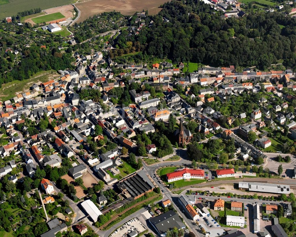 Luftbild Hainichen - Ortsansicht in Hainichen im Bundesland Sachsen, Deutschland
