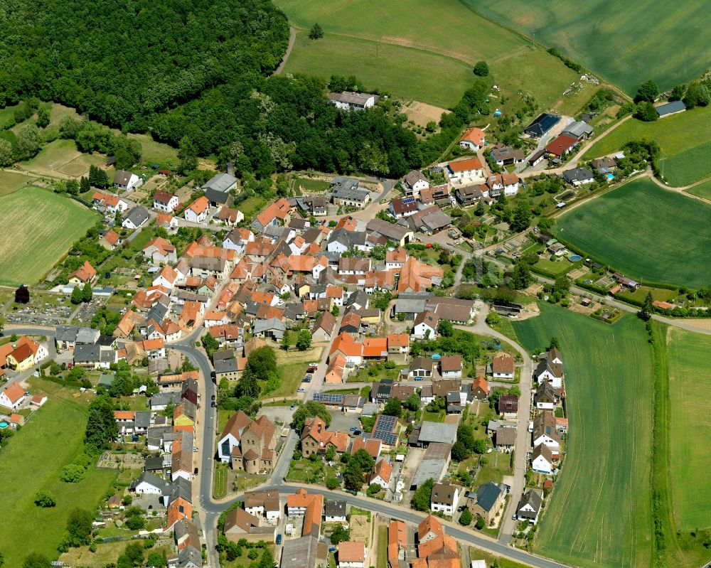 Luftbild Hallgarten - Ortsansicht von Hallgarten im Bundesland Rheinland-Pfalz