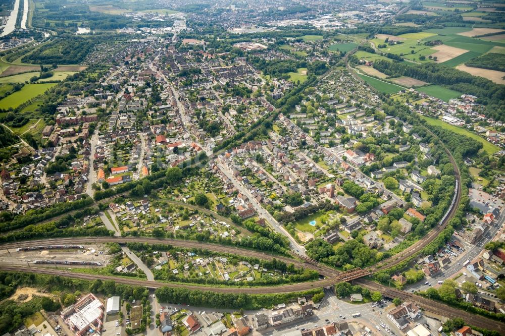 Hamm aus der Vogelperspektive: Ortsansicht in Hamm im Bundesland Nordrhein-Westfalen, Deutschland