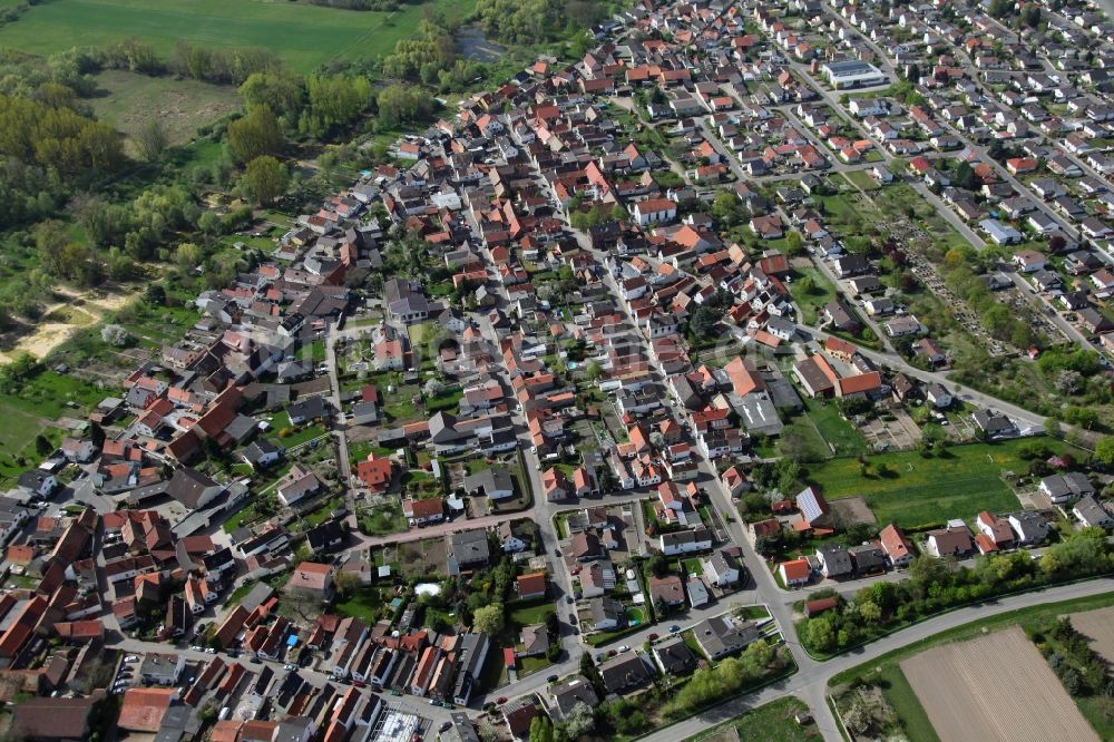 Luftaufnahme Hamm - Ortsansicht von Hamm in der Verbandsgemeinde Eich im Bundesland Rheinland-Pfalz