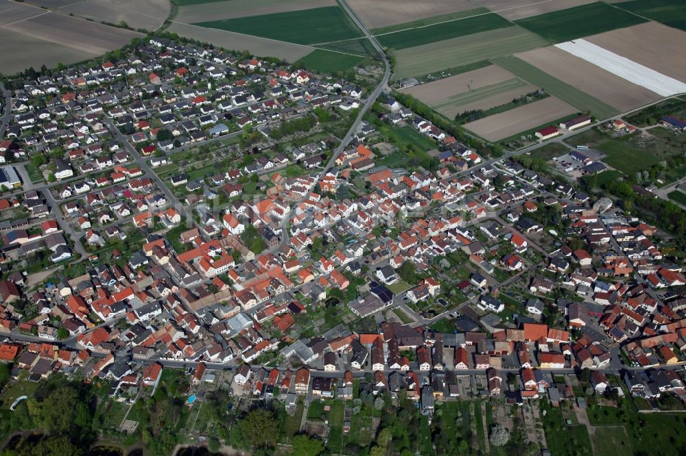 Hamm von oben - Ortsansicht von Hamm in der Verbandsgemeinde Eich im Bundesland Rheinland-Pfalz