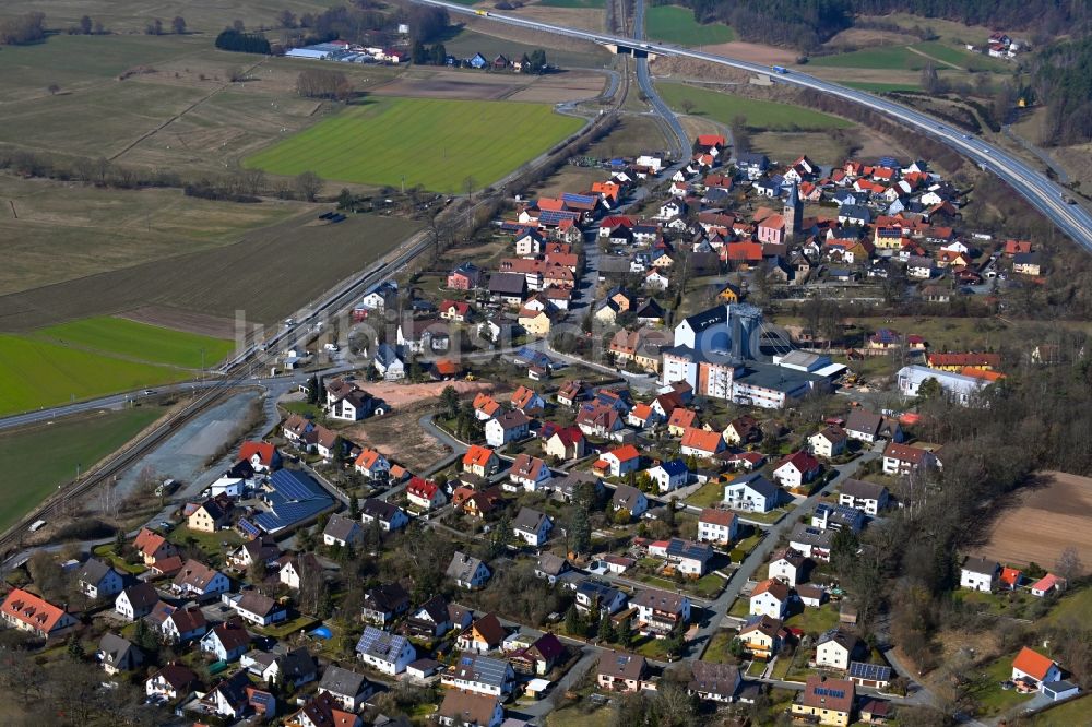 Luftaufnahme Harsdorf - Ortsansicht in Harsdorf im Bundesland Bayern, Deutschland