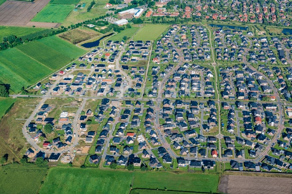 Harsefeld aus der Vogelperspektive: Ortsansicht in Harsefeld im Bundesland Niedersachsen, Deutschland