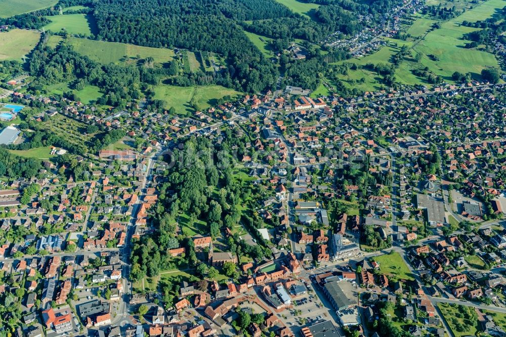 Luftaufnahme Harsefeld - Ortsansicht in Harsefeld im Bundesland Niedersachsen, Deutschland