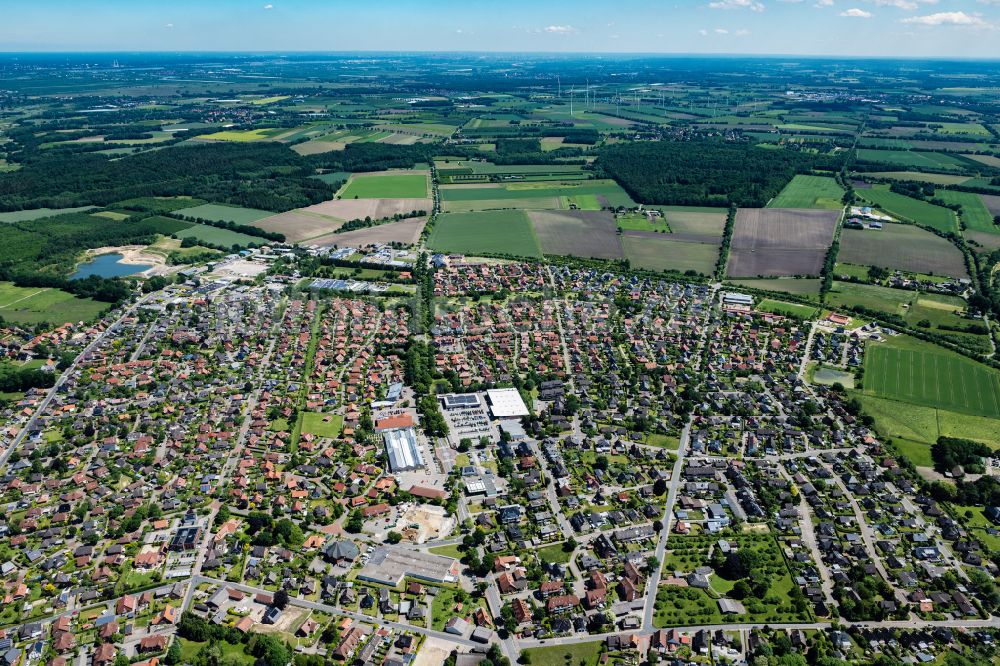 Luftaufnahme Harsefeld - Ortsansicht in Harsefeld im Bundesland Niedersachsen, Deutschland