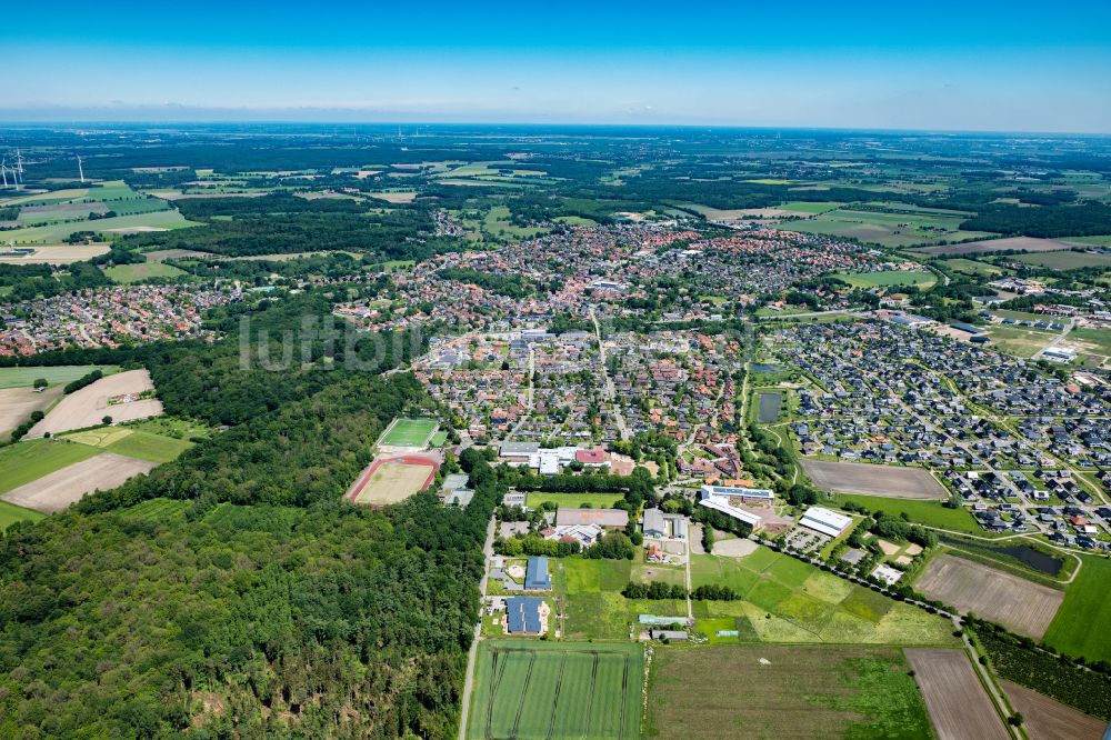 Harsefeld aus der Vogelperspektive: Ortsansicht in Harsefeld im Bundesland Niedersachsen, Deutschland