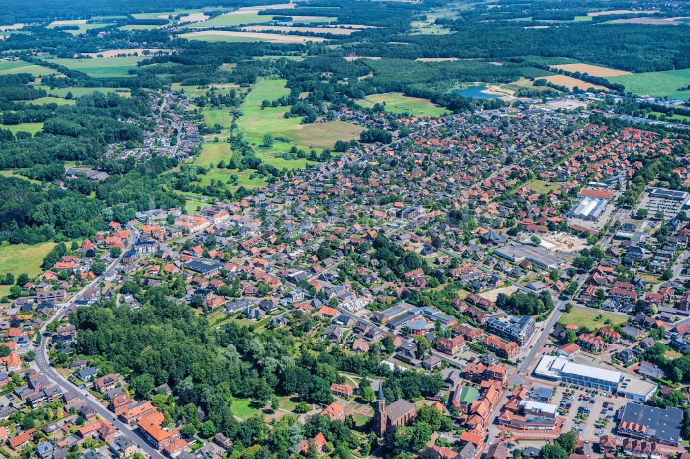 Luftbild Harsefeld - Ortsansicht in Harsefeld im Bundesland Niedersachsen, Deutschland