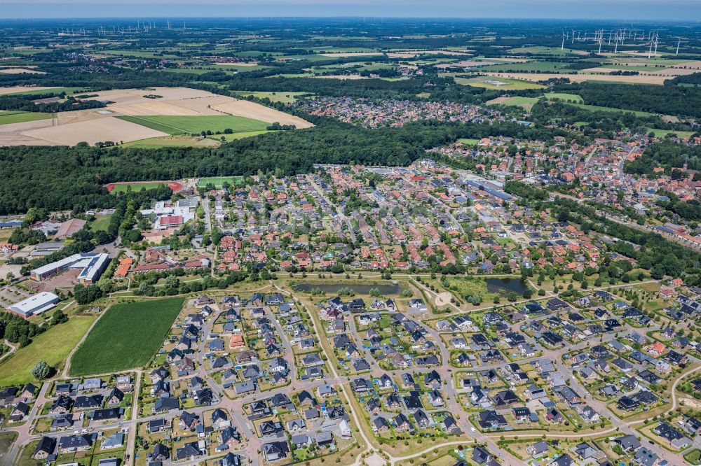 Harsefeld aus der Vogelperspektive: Ortsansicht in Harsefeld im Bundesland Niedersachsen, Deutschland