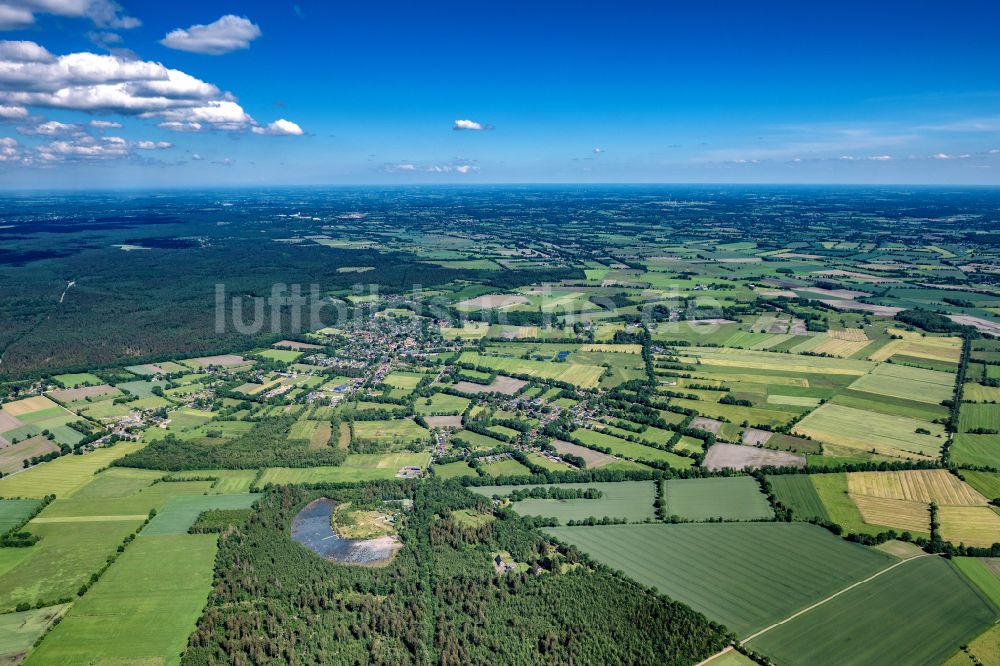 Hartenholm aus der Vogelperspektive: Ortsansicht in Hartenholm im Bundesland Schleswig-Holstein, Deutschland