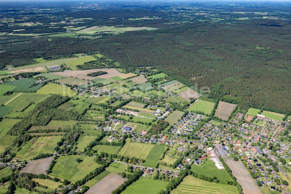 Hartenholm von oben - Ortsansicht in Hartenholm im Bundesland Schleswig-Holstein, Deutschland