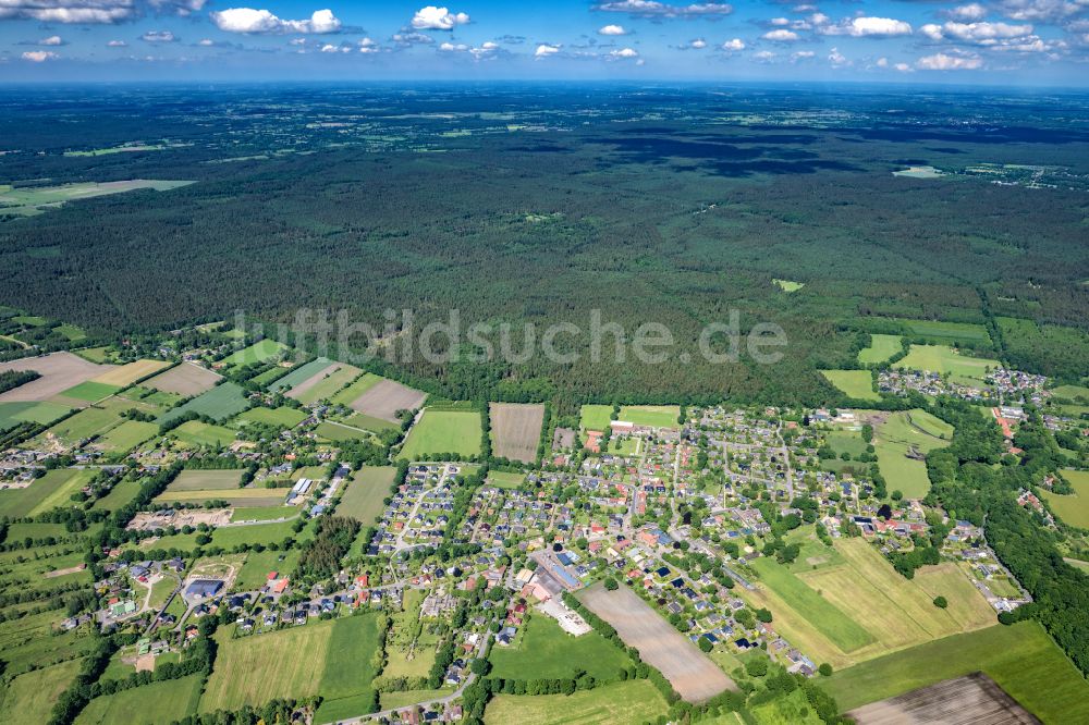 Hartenholm aus der Vogelperspektive: Ortsansicht in Hartenholm im Bundesland Schleswig-Holstein, Deutschland