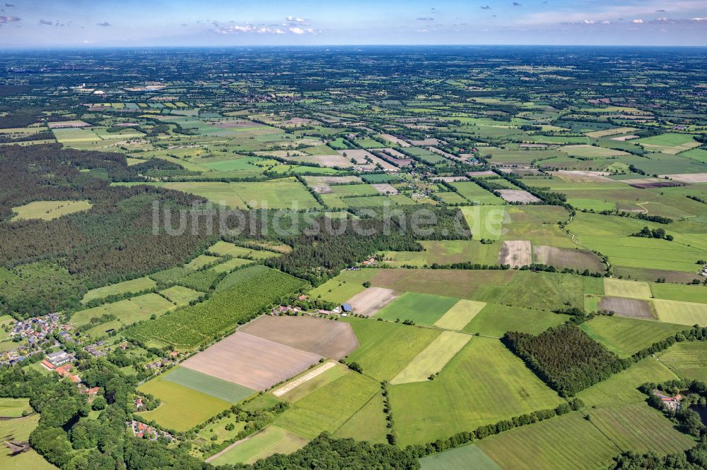 Hartenholm aus der Vogelperspektive: Ortsansicht in Hartenholm im Bundesland Schleswig-Holstein, Deutschland