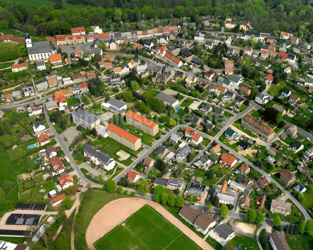 Luftbild Hartha - Ortsansicht in Hartha im Bundesland Sachsen, Deutschland