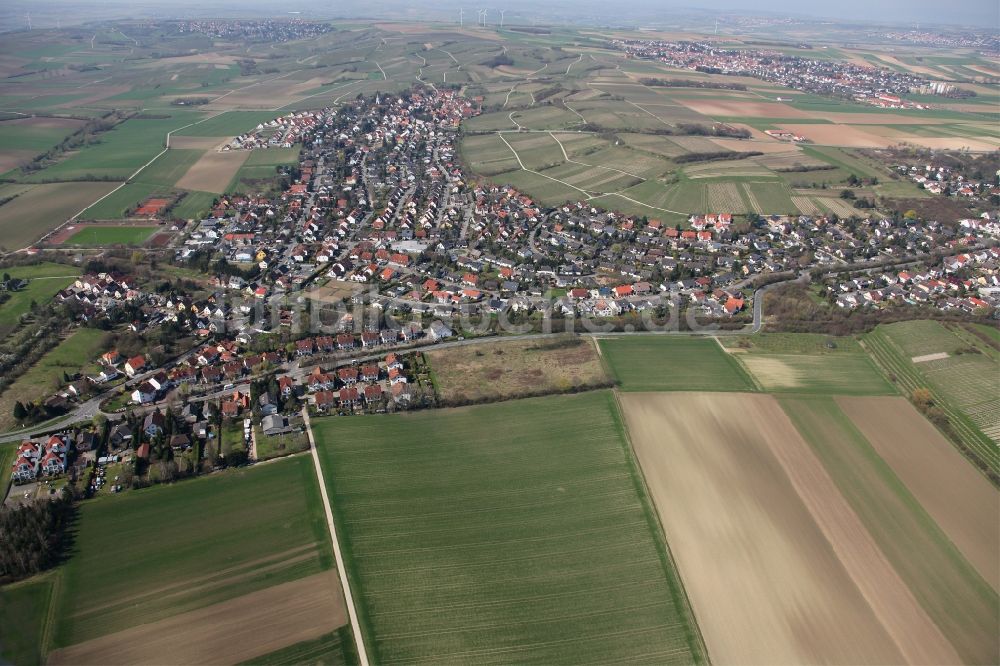 Harxheim aus der Vogelperspektive: Ortsansicht von Harxheim im Bundesland Rheinland-Pfalz