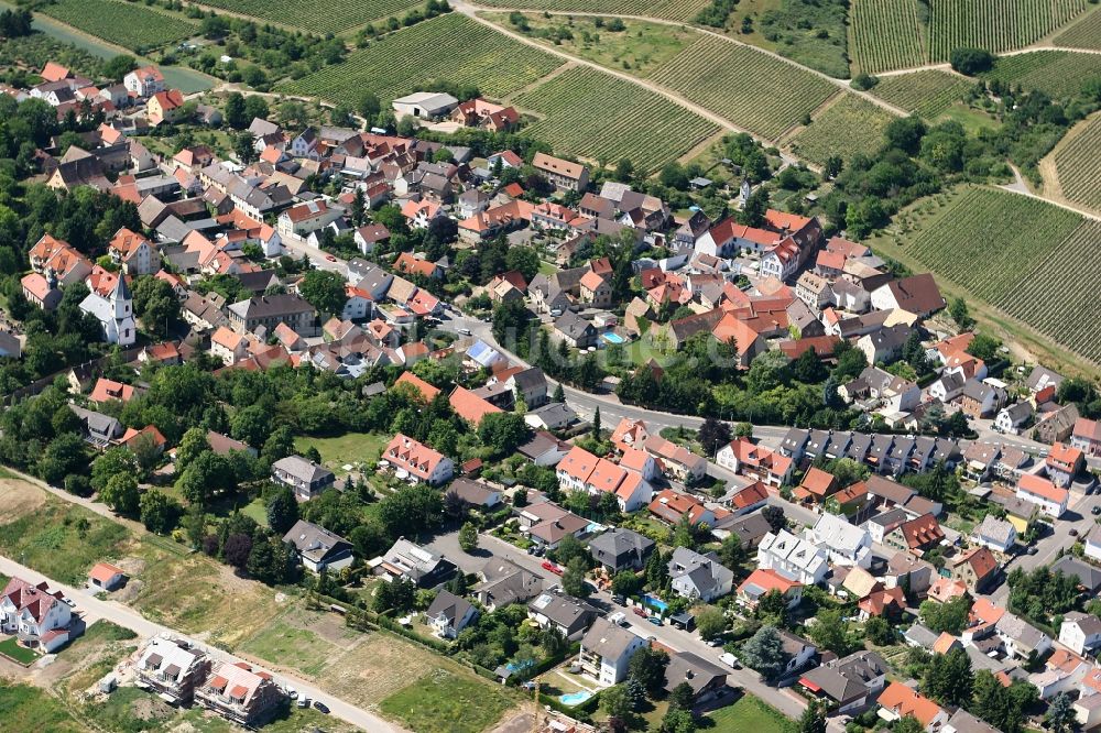 Harxheim aus der Vogelperspektive: Ortsansicht von Harxheim im Bundesland Rheinland-Pfalz