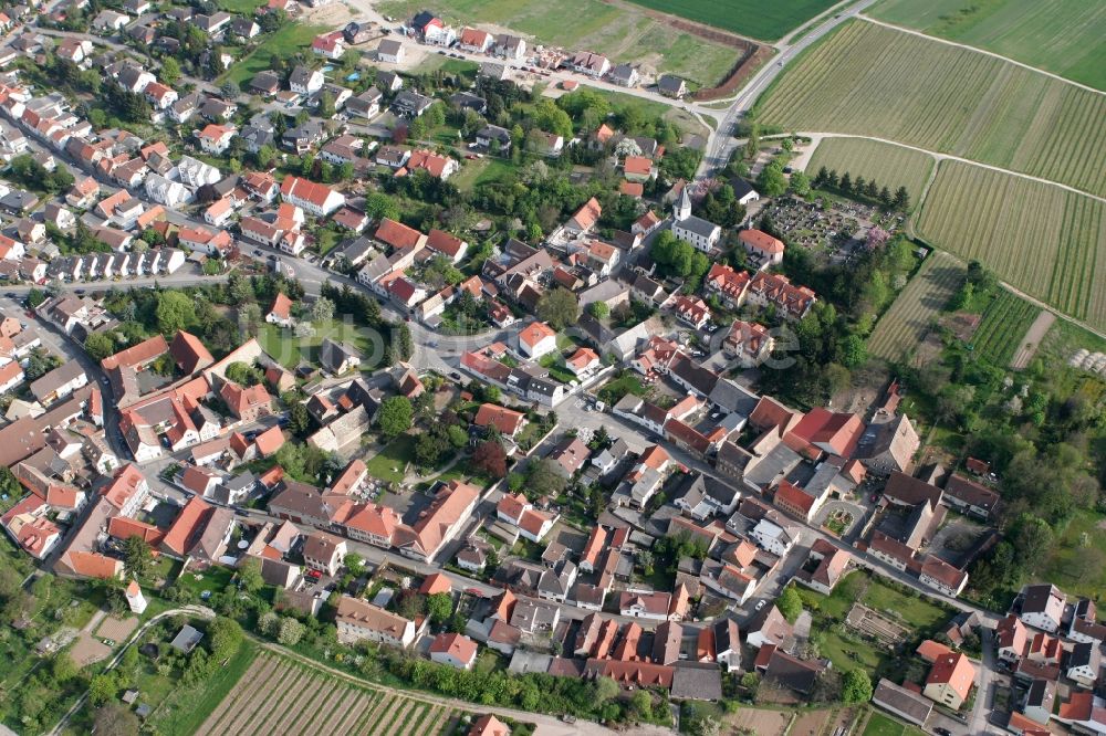 Luftbild Harxheim - Ortsansicht von Harxheim im Bundesland Rheinland-Pfalz