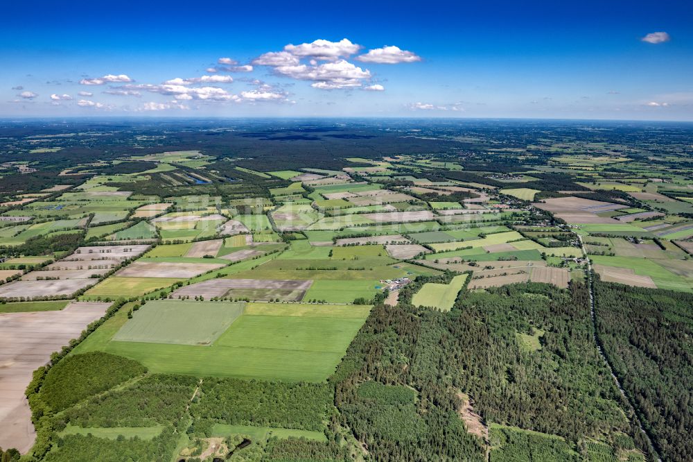 Hasenmoor von oben - Ortsansicht in Hasenmoor im Bundesland Schleswig-Holstein, Deutschland