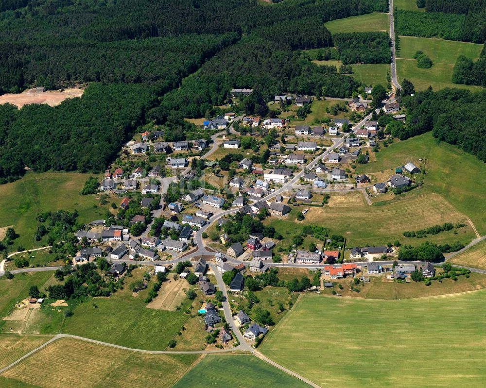 Luftbild Hattgenstein - Ortsansicht von Hattgenstein im Bundesland Rheinland-Pfalz