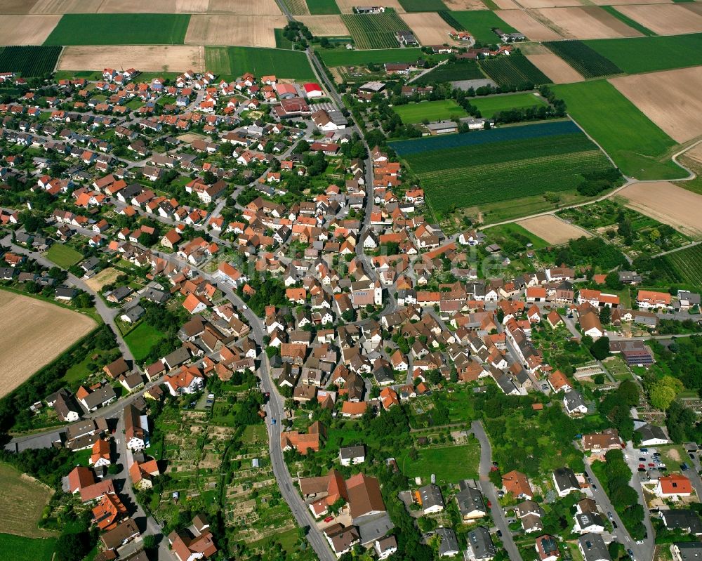 Hausen von oben - Ortsansicht in Hausen im Bundesland Baden-Württemberg, Deutschland