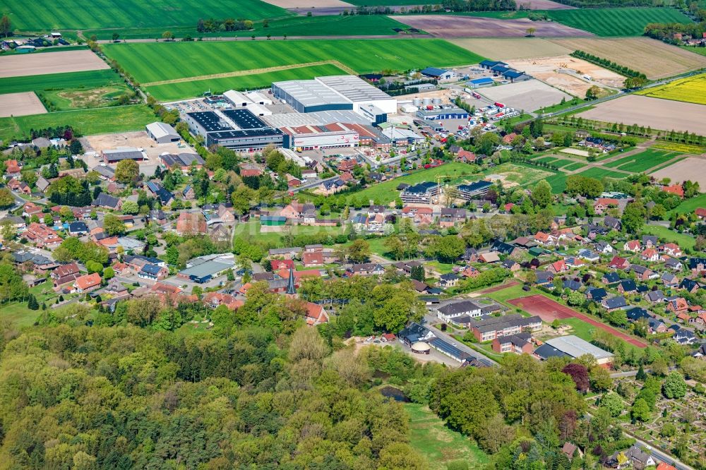 Heeslingen aus der Vogelperspektive: Ortsansicht in Heeslingen im Bundesland Niedersachsen, Deutschland