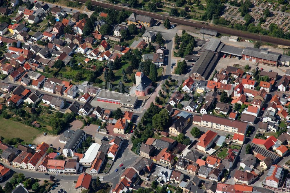 Heidesheim am Rhein von oben - Ortsansicht von Heidesheim am Rhein im Bundesland Rheinland-Pfalz