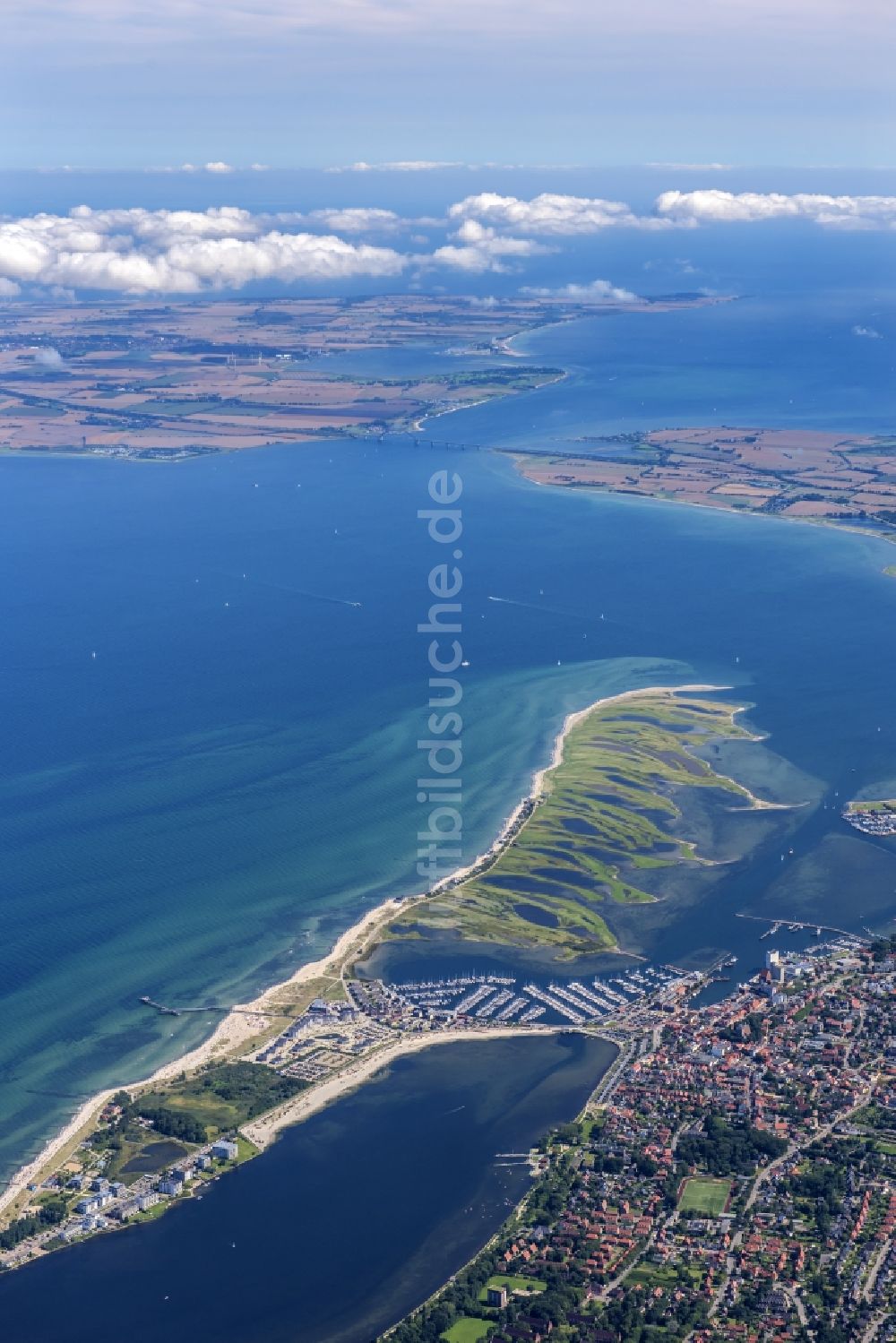 Heiligenhafen von oben - Ortsansicht von Heiligenhafen im Bundesland Schleswig-Holstein