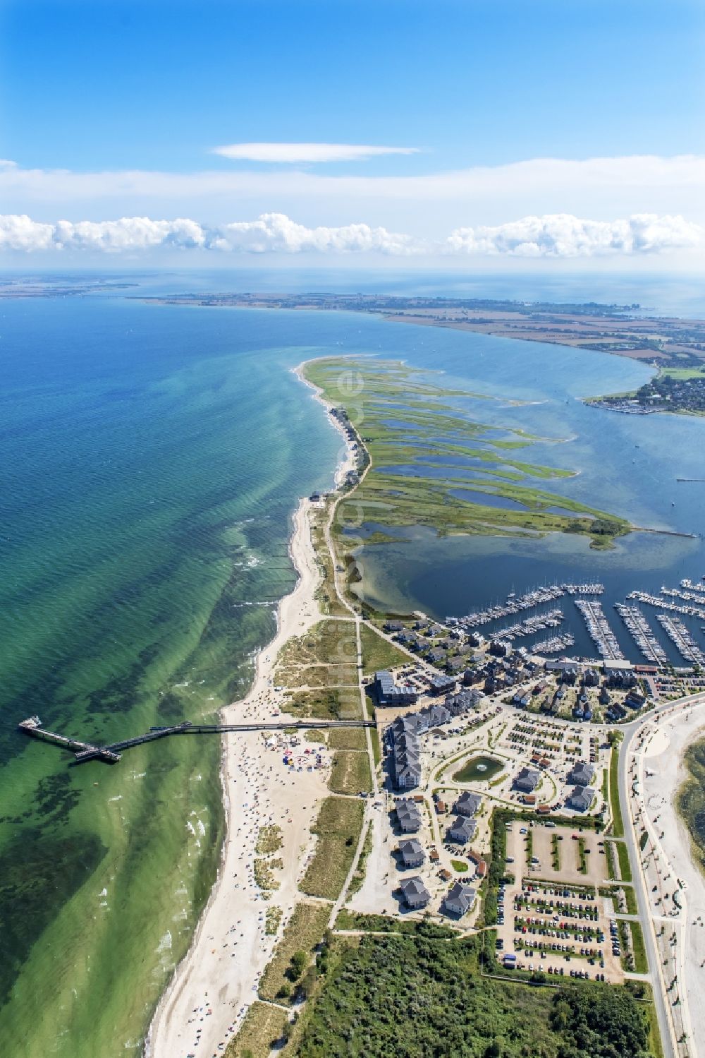 Heiligenhafen von oben - Ortsansicht von Heiligenhafen im Bundesland Schleswig-Holstein