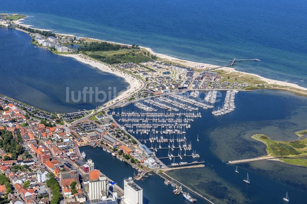 Luftaufnahme Heiligenhafen - Ortsansicht von Heiligenhafen im Bundesland Schleswig-Holstein