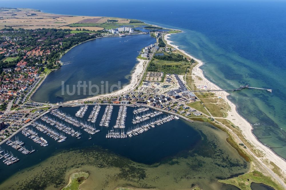 Heiligenhafen aus der Vogelperspektive: Ortsansicht von Heiligenhafen im Bundesland Schleswig-Holstein