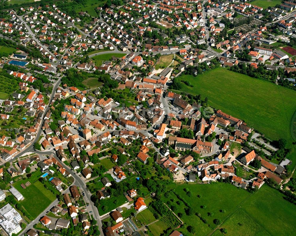 Luftaufnahme Heilsbronn - Ortsansicht in Heilsbronn im Bundesland Bayern, Deutschland