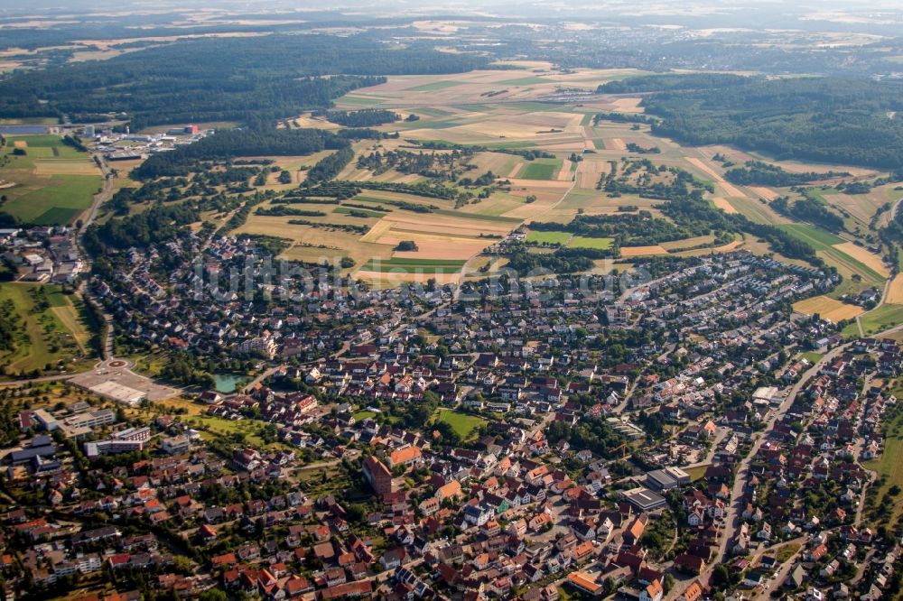 Heimsheim von oben - Ortsansicht in Heimsheim im Bundesland Baden-Württemberg, Deutschland