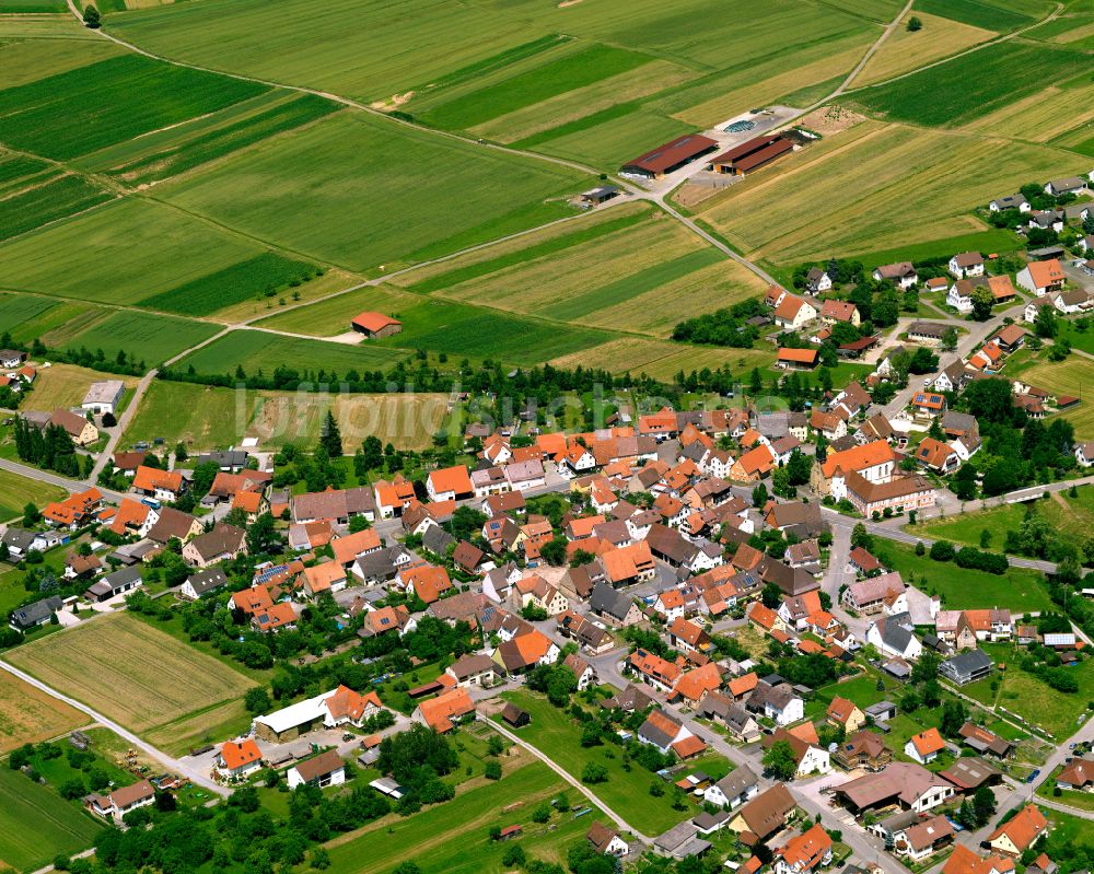 Hemmendorf von oben - Ortsansicht in Hemmendorf im Bundesland Baden-Württemberg, Deutschland