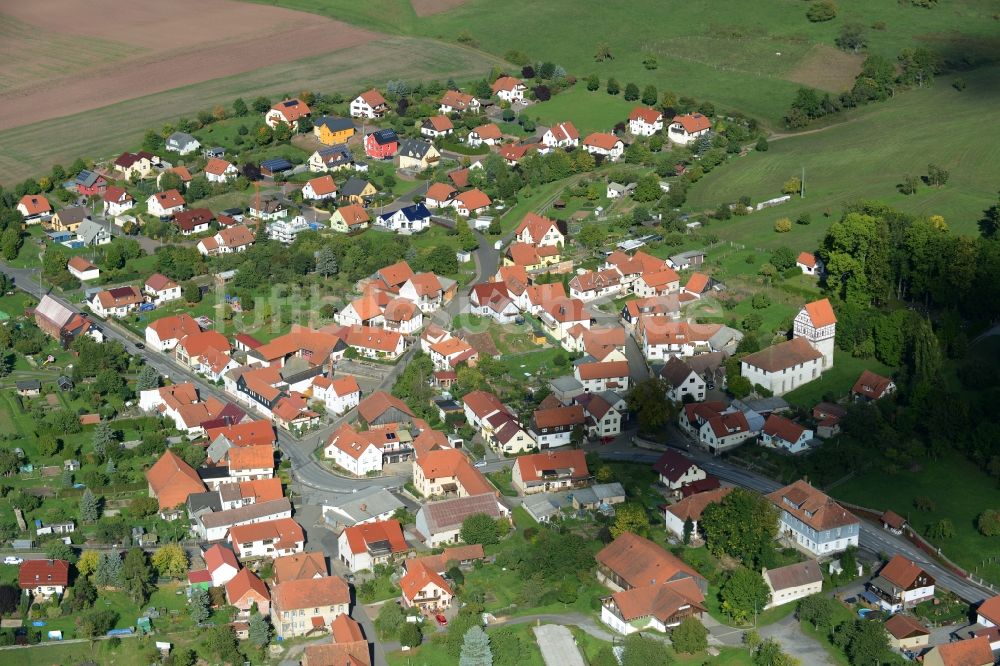 Luftaufnahme Henneberg - Ortsansicht in Henneberg im Bundesland Thüringen