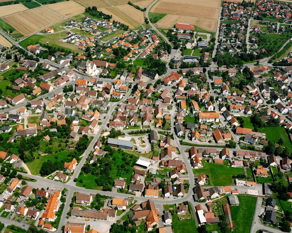 Herbertingen aus der Vogelperspektive: Ortsansicht in Herbertingen im Bundesland Baden-Württemberg, Deutschland